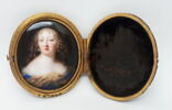 Miniature émaillée dans une boîte en laiton : Mme de La Vallière (?), image 1/4