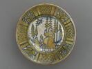 Grand plat rond : saint François d'Assise recevant les stigmates, image 1/2