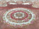 Tapis velours carré à rosace centrale, image 4/12