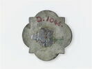 Plaquette quadrilobée provenant d'une croix, d'un ensemble de quatre : saint Pierre, image 6/8