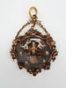 Pendentif circulaire en or émaillé : l'Assomption, image 1/4