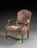 Fauteuil à la reine et à châssis, d'une suite de six fauteuils et un canapé (avec OA 10290, OA10291, OA 10292, OA 10293, OA 10294, OA 10295), image 1/6