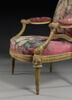 Fauteuil à la reine et à châssis, d'une suite de six fauteuils et un canapé (avec OA 10290, OA10291, OA 10292, OA 10293, OA 10294, OA 10295), image 2/6