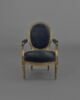 Fauteuil d'un mobilier de salon comprenant dix-sept pièces (OAR 205 à OAR 221), image 1/5