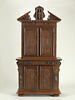 Armoire à deux corps et à décor de plaques de marbre, image 1/11