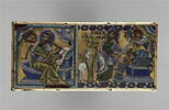 Plaque d'une croix (bras dextre) : saint Marc, le sacrifice d'Isaac par Abraham, image 4/5