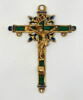 Croix-pendentif en or émaillé avec Christ, image 1/2