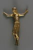 Figure d’applique : Christ en croix en bronze doré, image 1/9