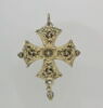 Croix de Malte en argent filigrané doré, formant boîte, image 1/2