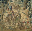 Fragment de tapisserie : allégorie du mois de juillet, la chasse au cerf, le Lancer ou le Rapport, image 2/4