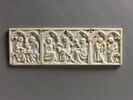 Panneau de coffret : le Triomphe du dieu d'Amour ; scènes courtoises, image 1/2