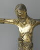 Figure d'applique : Christ en croix en bronze doré, image 5/6