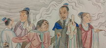 Rouleau. L'empereur Qianlong sur son char poursuivant les vices, image 5/21