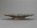 Plat ovale sur pied : cavités et cornes d'abondance, image 3/4