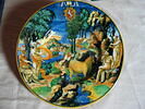 Plat rond : armoiries de Giacomo Nordi, évêque d'Urbino : Mercure et Argus, image 1/4