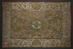 Tapis de table rectangulaire brodé aux armes des Rospigliosi, image 1/4