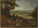 Vue du château de Versailles prise des hauteurs de Satory en 1664, image 1/5