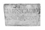 élément d'architecture  ; inscription, image 1/2