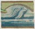 Panneau aux vagues, relevé des mosaïques de la Grande Mosquée de Damas, image 3/3