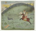 Le Sultan Amar Singh et un prince (?) chassant la gazelle, image 1/6