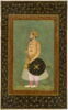 Plat de reliure : portrait de Dara Shikoh (?) ; scène de bataille, image 1/8