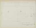 Plan de l'emplacement des fers des pieds de la statue équestre de Louis XV, image 1/2