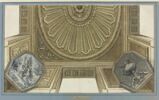 Etude d'ornement pour un plafond, avec Daphné changée en laurier, image 1/2