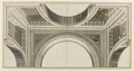 Etude en perspective pour la décoration d'un plafond, image 1/2