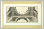 Etude en perspective pour la décoration d'un plafond, image 2/2