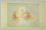 Tête d'enfant aux cheveux blonds, longs et bouclés, image 2/2