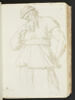 Homme barbu vu jusqu'aux genoux, tourné vers la gauche, vêtu, ..., image 1/2