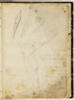 Etudes d'armes, et d'une jambe d'homme, et annotations manuscrites, image 1/3