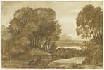 Paysage boisé au bord d'un lac, image 1/2