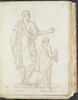 Un homme et une jeune fille debout, drapés, tournés vers la droite, image 1/2