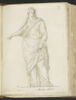 Femme debout, drapée et voilée, le bras gauche tendu, la main droite..., image 1/2