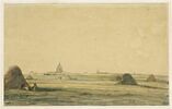 Vue lointaine des Invalides prise de la campagne parisienne, image 1/2