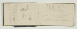 Deux figures assises sur une terrasse, et paysage, image 2/2