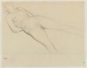 Femme nue, étendue sur le dos, image 1/2