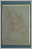 Etude de draperie d'un homme agenouillé ; deux études d'avant-bras, image 3/3