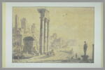 Ruines d'un temple et d'une ville sur les bords de la mer, image 2/2