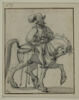 Cavalier tourné à droite, coiffé d'une salade à panache, image 1/3