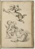 Trois études de putti (angelots), image 1/2