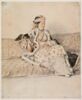 Dame de Constantinople assise sur un divan, image 1/2