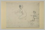 Femme nue, agenouillée, et enfant nu, assis, image 2/2