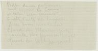 Note manuscrite, image 1/2