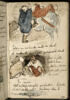 Arabe sellant son cheval, et deux Arabes ; petit croquis de paysage, image 2/2