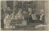 Musiciens et chanteurs dans une église, image 1/2