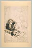 Jeune femme assise sur un canapé, lisant son journal, image 1/2