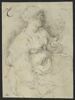 Femme assise, tenant un objet dans la main gauche, image 1/2