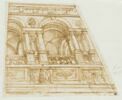 Etude d'architecture pour une loggia en perspective feinte, image 1/2